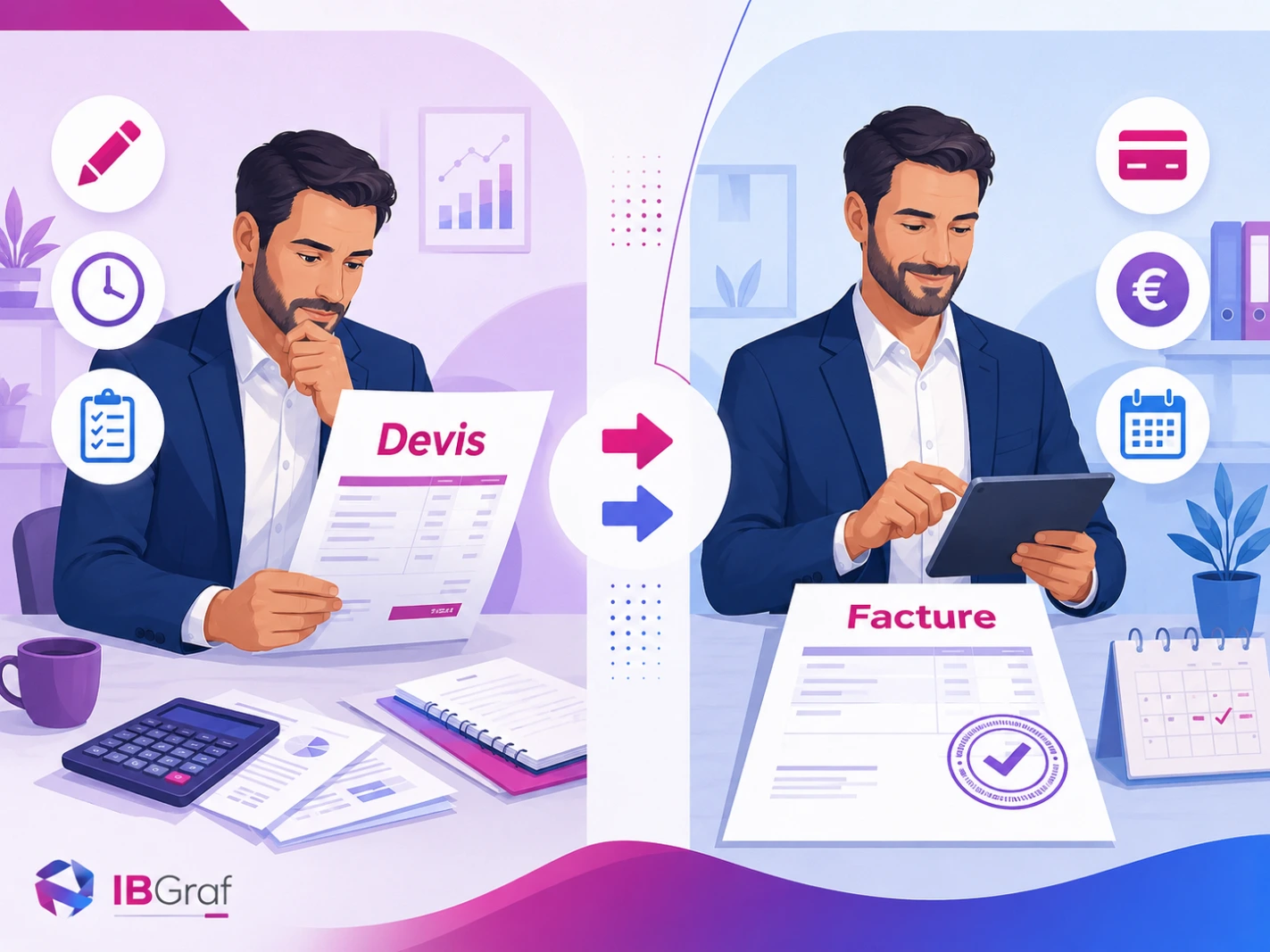 Devis et facture : quelles différences ?